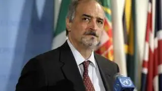 Syrian Ambassador Talking to UN Media Reps.wmv