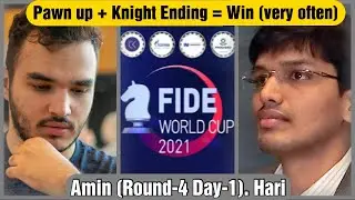 Tabatabaei M. Amin Beats India #2 Harikrishna Pentala | FIDE World Cup 2021