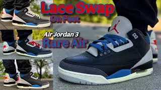 Lace Swap / Jordan 3 Rare Air / On Feet