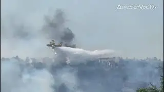 Lanciano, incendio di vaste dimensioni tra le contrade Sant'Amato e San Iorio
