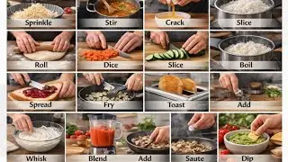Cooking verbes in English | Verbs used in the kitchen