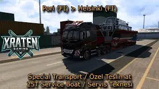 Service Boat Delivery / Servis Teknesi Teslimatı / Euro Truck Simulator 2 TruckersMP / Logitech G29