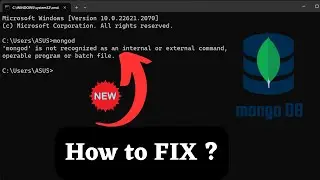 How to fix 'mongod' is not recognized as an internal or external command ?
