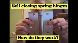 DIY self closing door spring hinges