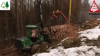 John Deere 1110 E beim Laden an der Seilbahn  🌲🌲🌲🌲🌲🌲 #JohnDeere#Mounty4000#Sonneberg