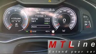 Audi A6, MY2019 - lap timer activation - vključitev &scaron;toparice