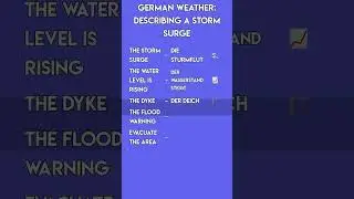 German Weather: How to Talk About a Storm Surge! 🌊