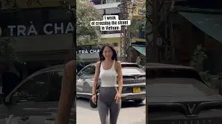 Being able to cross the street in Vietnam is a skill.lol #travel #trip #vietnam