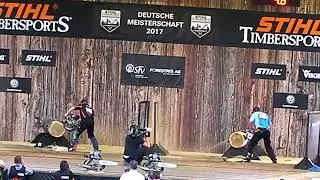 Stihl Timbersports Deutsche Meisterschaft 2017  Klingenthal Hot Saw : Robert Ebner - Dirk Braun