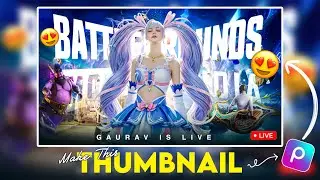 Make This Amazing Gaming Thumbnail In Picsart 🔥