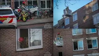Veel rook bij woning brand in Amsterdam (02-02-25)