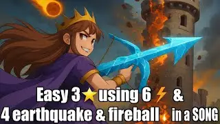 TH18 Easy 3 using Lighting Quake Fireball Strat and SONG to Guide you! CLASH OF CLANS!