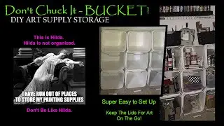 🗄️DIY Bucket Cubby Storage (Art Supplies, Garage and Everything Else!)