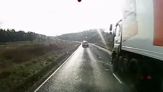 Iceland Delivery Driver, Dangerous Driving on Dash Cam