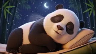 Cute Panda Sleeping Peacefully ♥ Soft Lullaby Music for Deep Sleep