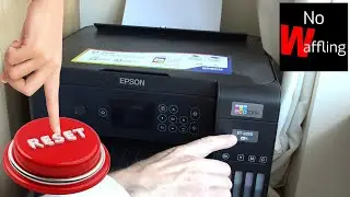 How to Factory Reset Epson ET 2850 Printer to FIX FAULTS - Beginners guide