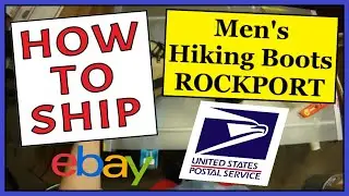 How To Ship a Pair of Men's Hiking Boots ROCKPORT | Easy, Fast & Safe | USPS Priority Mail Shipping