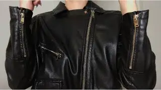 ASMR | Leather Jacket Zipper Sounds | REQUESTED