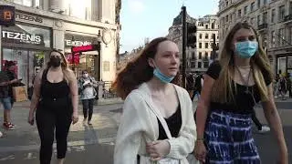 Regent Street to Leicester Square, London - 4K Walking Tour