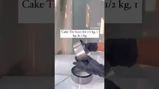 Cake Tin Sizes for 1/2 kg, 1 kg, 2 kg 👇🏻