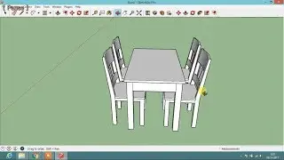 Tutorial Sketchup Membuat Meja Makan