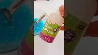 making first time glitter slime #creativity #asmrsounds #slime