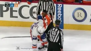 Anders Lee vs Wayne Simmonds Mar 30, 2017