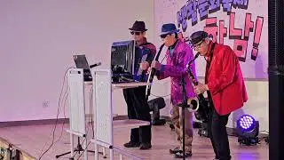  #찔레꽃(백난아)하남시문화센타,2025년송년음악회,색소폰, 에어로폰,아코디언연주(86,83,76)