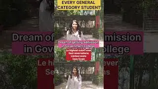Pain of every GENERAL CATEGORY Aspirant🥲 #youtubeshorts #shorts #neet  #medical #motivation #bhms