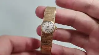1967 Ladies Omega Ladymatic 9k gold vintage watch with original bracelet.  Model Reference