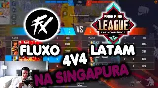 FLUXO VS GRINGO 4V4 NA SINGAPURA!! TREINO PARA MUNDIAL DE FREE FIRE !