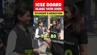 Class 10 Students Exam Reaction 🤩 #Class10 #StudentReaction #IcseBoard