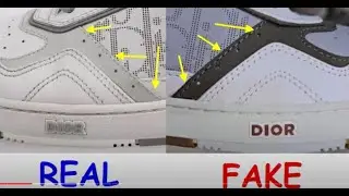 Dior B27 shoes real vs fake. How to spot fake Christian Dior trainers B 27