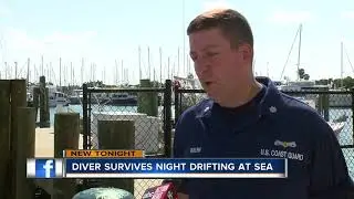 Coast Guard rescues missing diver alive after full day lost at sea