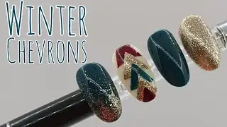 Winter Chevron Nails | Easy Nail Art Tutorial