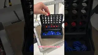 🤯Fun 3D printed connect 4 that organizes itself! #3dprinter #3dprintideas #fungame #cool #3dprints