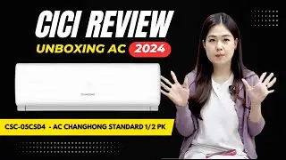 UNBOXING DAN REVIEW AC - CHANGHONG CSC-05CSD4 AC SPLIT 1/2 PK PLASMA