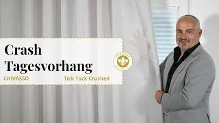 Crash Tagesvorhang von Chivasso, Tick Tock Crushed. Shabby Chic Vorhang