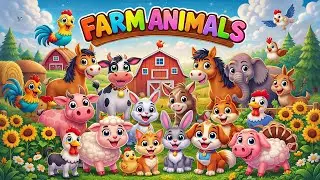 Baby Animal Collection: Monkey, Puppy, Elephant, Cow, Camel, Elephant, Cobra, Animal Sounds