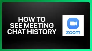 How To See Zoom Meeting Chat History Tutorial