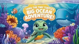 Tara the tiny turtle's big ocean adventure. Hindi story.Story for kids .
