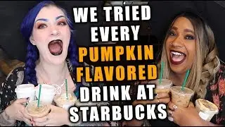 We tried EVERY Pumpkin Flavored Drink from Starbucks!