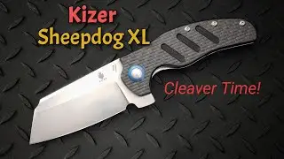 Kizer Sheepdog XL:  Massive Cleaver Flipper Blade!