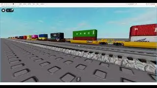 BNSF Freight Train so many shipping containers!!! Hanjin, K Line, One, CCL, Misc, and more!!!