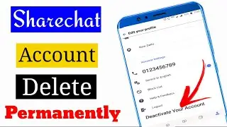 Sharechat Account Delete Kaise Karen Parmanently | Sharechat Account Permanently Delete Kaise Karen