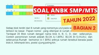 (bagian 2) Soal ANBK SMP MTs Tahun 2022 I Asesmen Nasional SMP 2022 - AKM Numerasi SMP 2022