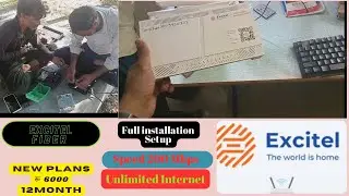Excitel Fiber New plans Rs.6000 Charges12 Month 2023 ||🔥 धमाका ऑफर 💥| Full Installation Speed Test