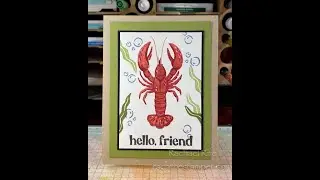 Ocean Friends SIMPLE matted layers Hello Friend cards, Stampin' Up!