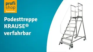 Podesttreppe KRAUSE&reg;, 1-seitig, verfahrbar