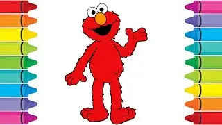 How To Draw Elmo From Sesame Street/Elmo cartoon/Elmo drawing/how to draw Elmo step by step/Elmo 